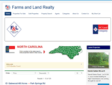 Tablet Screenshot of farmsandlandrealty.com